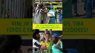 Na chegada da sele&ccedil;&atilde;o brasileira a Salvador, Vinicius Jr foi atender alguns torcedores! #shorts