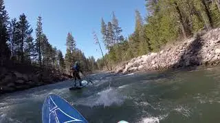 Stand Up Paddle Boarding Class III Rapids on the Truckee River (Part 1)