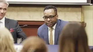 First Lieutenant El Cook discusses the ban on trans troops at GLAAD screening of TransMilitary