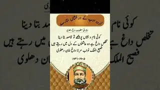 Daagh Dehlvi ~ A Short Introduction | Daagh Dehlvi Shayari Status Urdu Shayari 💖🌠