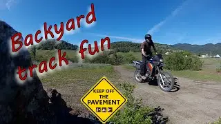 KLR650 Backyard Track Fun - Keep Off The Pavement - Dual Sport ADV