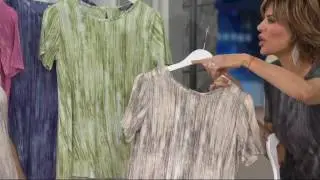 Lisa Rinna Collection Printed Knit Top with Back Detail on QVC