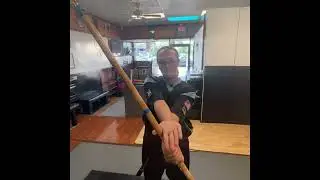 How to do a Fast - forward fan Bo staff spin.
