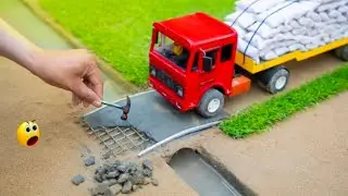 Diy mini truck stuck in mud I Making mini bridge I Diy Mini Project by Ingenious ft 