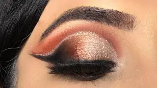 Double Cut Crease Glitter Eyeshadow Tutorial || How to do Double Cut Crease Bridal Eyemakeup