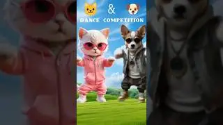 🐱🐶 Cat And Dog Dance Video| Funny Dance Competition 2025 🎵🔥#shorts