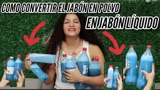 como convertir el jabón el POLVO a jabón LIQUIDO
