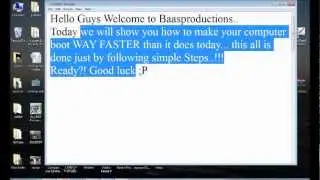 [100% WORKS!!] How to make Windows 7 Boot AMAZINGLY Faster!!!