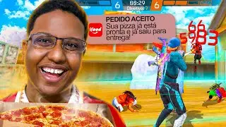 JOGANDO APOSTADO NO EMULADOR AT&Eacute; COMPRAR UMA PIZZA! FREE FIRE