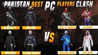 PAKISTAN FREE FIRE BEST PC PLAYER EVER ||4vs4 CLASH SQUAD MATCH||