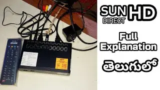 SunDirect HD Set top Box Full Explanation Telugu | Installation | @Nani Dth and Tech