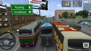 Indonesia Coach bus driving | Euro bus simulator 2025 Android gameplay #game 1 Part 1027