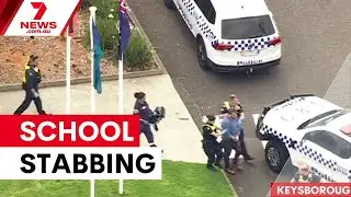 Teacher stabs principal after contract ends | 7NEWS