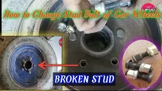 How to Change Stud Bolt of Car Wheel./Wheel Stud Removal and Replacement./Broken Stud.