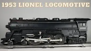 Postwar 1953 Lionel #2055 Locomotive and Whistle Tender - O27 Gauge/Scale