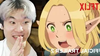 Reacting to Dungeon Meshi | Delicious in Dungeon Trailer