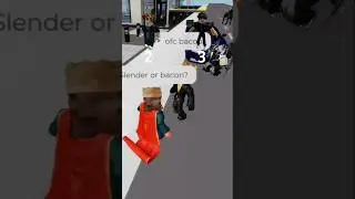 Bacon vs slender😳 #roblox #brookhaven #slender #bacon
