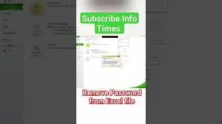 remove password from Excel file #msexcel #shorts #excel