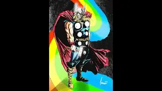 Thor speedpaint drawing Time-lapse ⚡️⚡️⚡️ #thor #marvel  #marvelcomics  #art #timelapse #drawing