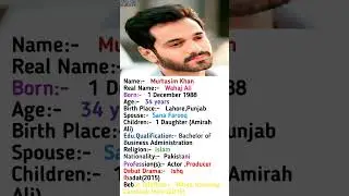 Wahaj Ali Biography #wahajali #shorts #ytshortsindia #ytshorts