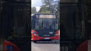 Scania CN280UB 4x2 EB #859 na Linii 9 [21 Sierpnia 2025]