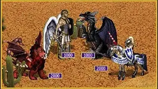 Heroes 3 - 1000 Archangels + 2000 Scorpicores vs 1000 Black Dragons + 2000 Champions