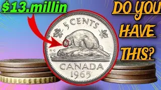 Rare Canadian 5cant Elizabeth coins! Most valubelicoins a lot of money?