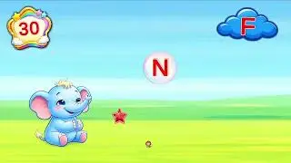 Learn ABC with Cute Elephant 🐘 | Alphabet Game for Kids| Bubble Pops