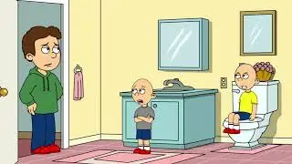Classic caillou disturb caillou in the toilet And gets grounded GoAnimate version