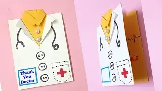 Happy doctors day 2022 | Doctors day card | Doctors day craft ideas | Paper Craft | Thank you cards