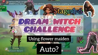 #lordsmobile - dream witch challenge|ALLSTAGES|Using flower maiden🥵for the first time and works osm❤