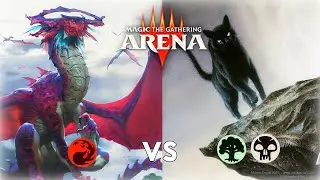 RED DRAGONS VS GOLGARI CAT FOOD | MTG Arena Historic