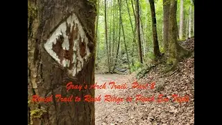 Red River Gorge - Gray&rsquo;s Arch Trailhead, Part 2: Rough Trail #221 to Rush Ridge to Pinch-Em-Tight
