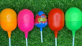 New Glitter Rainbow Lollipop Candy I Cutting| ASMR | Satisfying Video