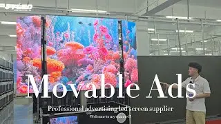 Multifunctional portable outdoor mobile LED advertising screen