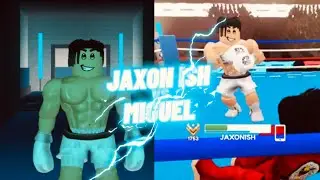 Jaxon ish vs Miguel full fight boxing beta Roblox (tournament)