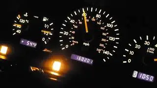 W163 With M113K swap acceleration in the rain, slight wheel spin.
