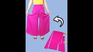 A useful method to make palazzo pants at home in 15 minutes.