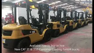 New CAT Diesel Counterbalance forklift trucks available - Advanced Material Handling  01642 459545