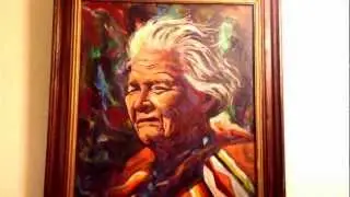 Original Najavo painting by Michael Chee