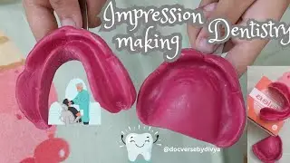 Primary Impression making 😊 #dentalmaterials #primaryimpression #dentalcollege #dentalstudents