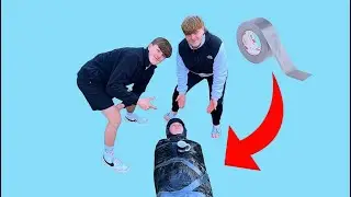 WE DUCT TAPED OUR BEST FRIEND FOR THE DAY