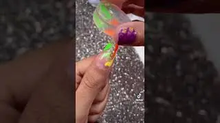 Easy Paint splatter nail effect #shorts #nails