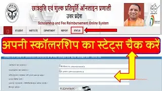 UP Scholarship Status 2019 20 How to Check Online Pre Matric, Post Matric, Dashmottar Registration