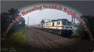 **4 Hours Late Running** | Down New Delhi - Sealdah Rajdhani Express Smoothly Accelerate Skips BLYH