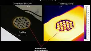 Smart patterned surfaces with programmable thermal emissivity  - Hexagonal lattice - Close to open