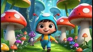 Five Little Bugs Crawling Slowly + More | Colorful Nursery Rhyme for Toddlers