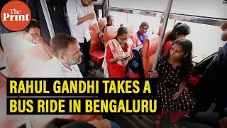 Watch: Congress leader Rahul Gandhi takes a BMTC bus ride in Bengaluru, Karnataka