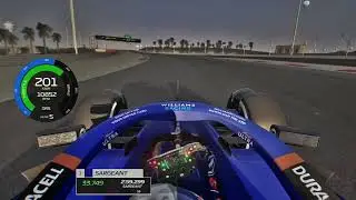 First Lap of Logan Sargeant, on pre-season testing, on Bahrain
