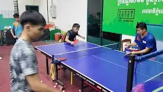 Forehand flick ( Kim Song ) Coaching by Phannith ( Cambodia Table Tennis Today )
